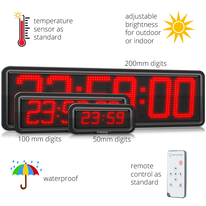 outdoor digital clock